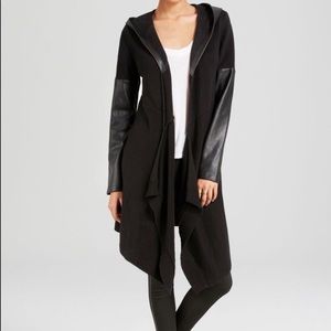 BlankNYC faux leather cardigan